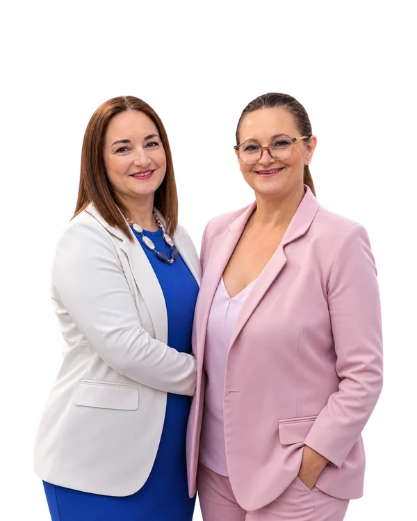 Cleide Hoffmann e Ivete T. Walter lado a lado
